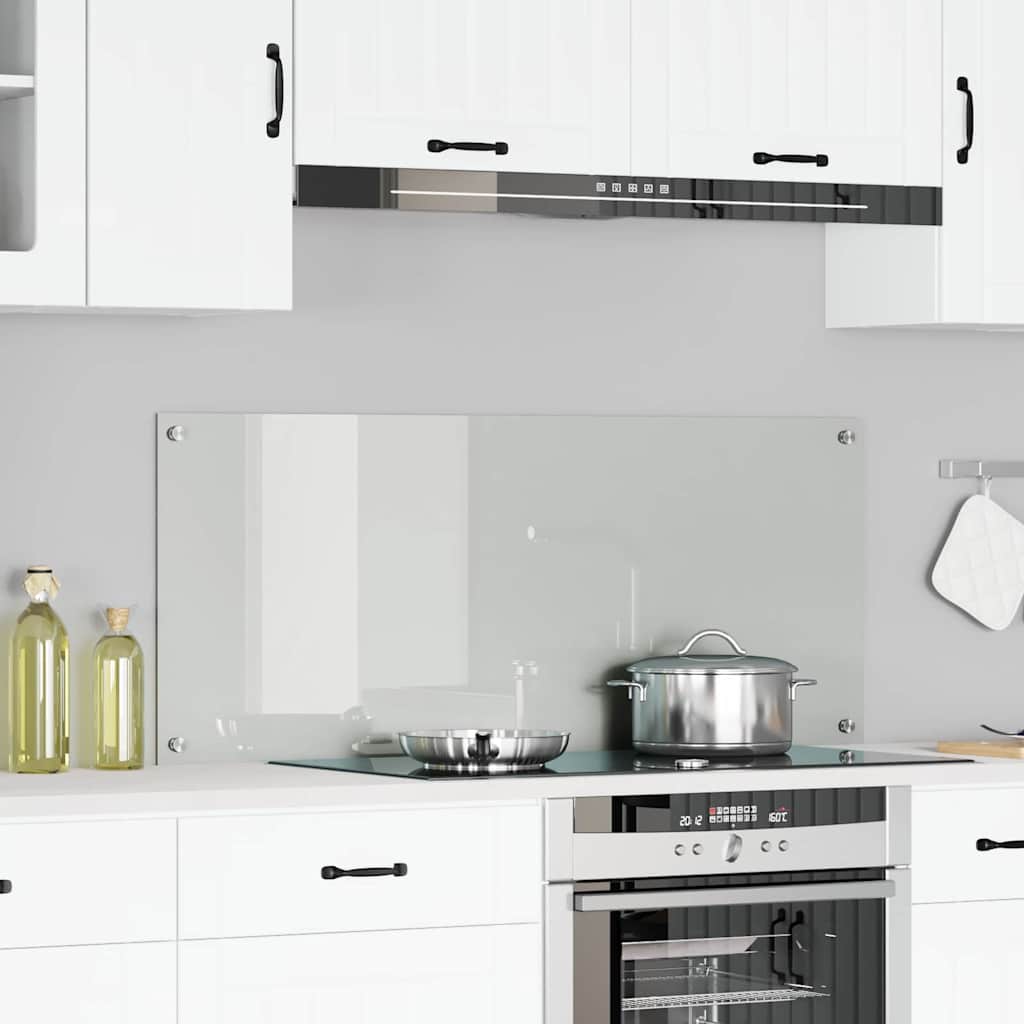 VidaXL Küchenrückwand transparent 120 x 50 cm Hartglas