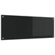 VidaXL Küchenrückwand Schwarz 110 x 40 cm Hartglas