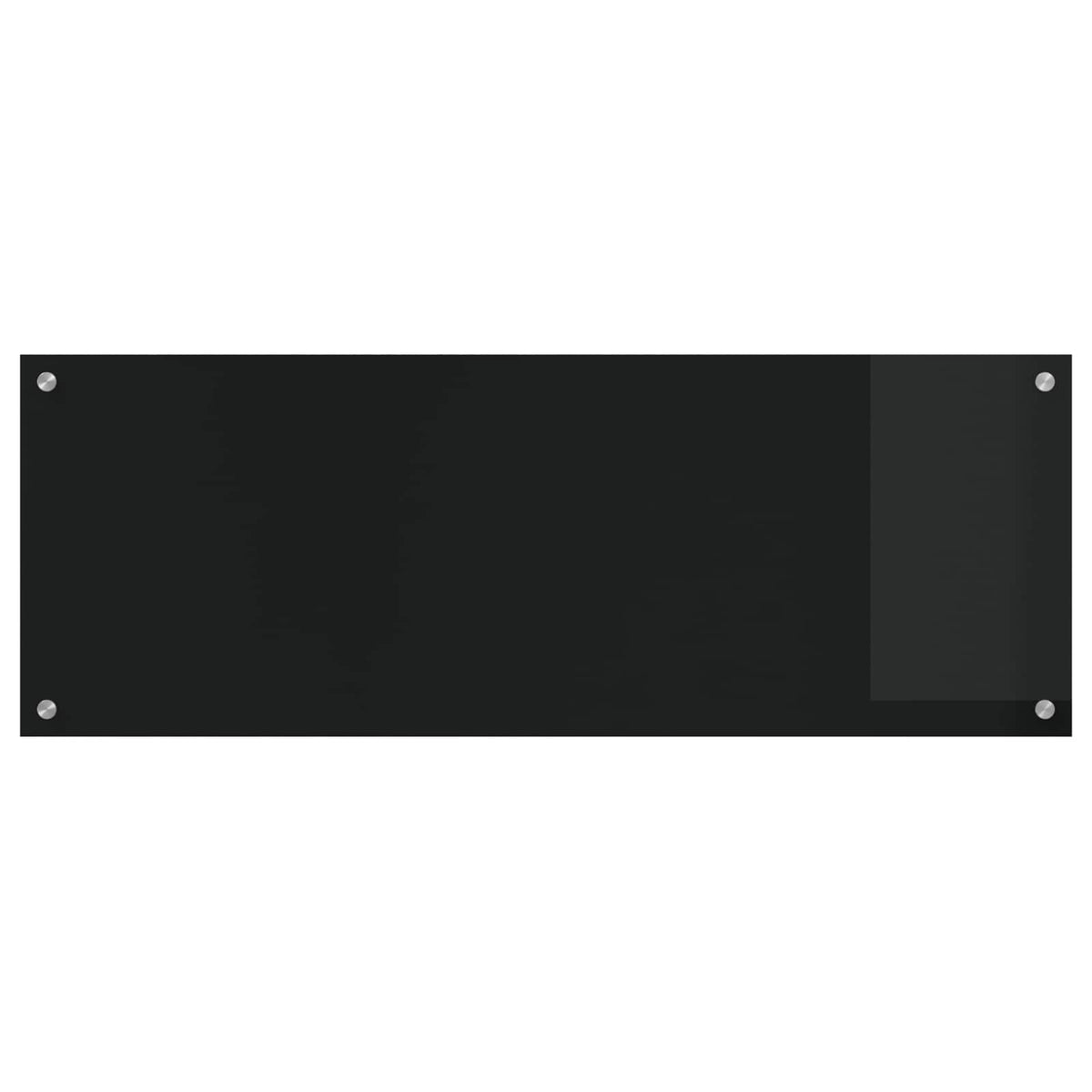 VidaXL Küchenrückwand Schwarz 110 x 40 cm Hartglas