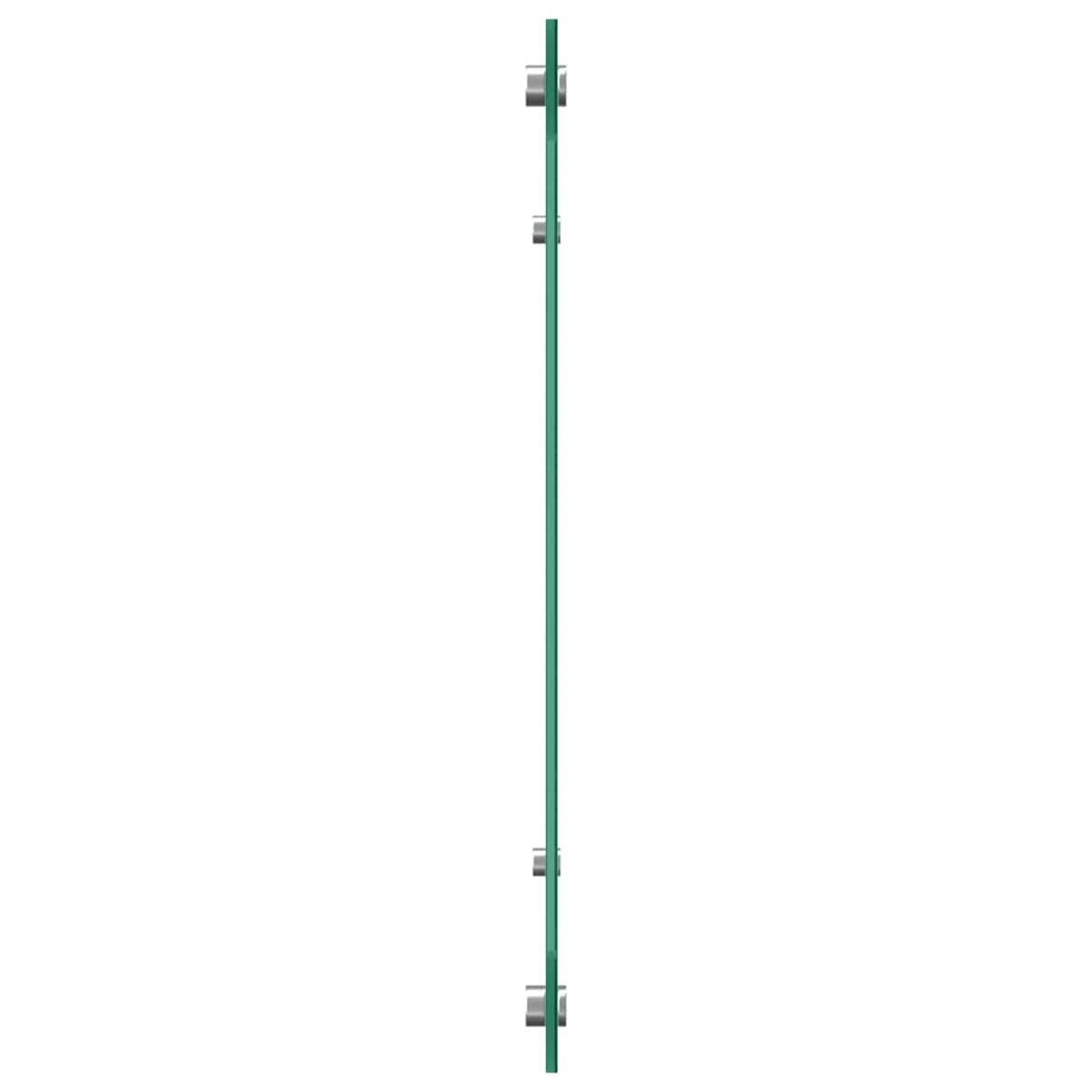 VidaXL Küchenrückwand Schwarz 110 x 40 cm Hartglas