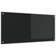 VidaXL Küchenrückwand Schwarz 110 x 50 cm Hartglas