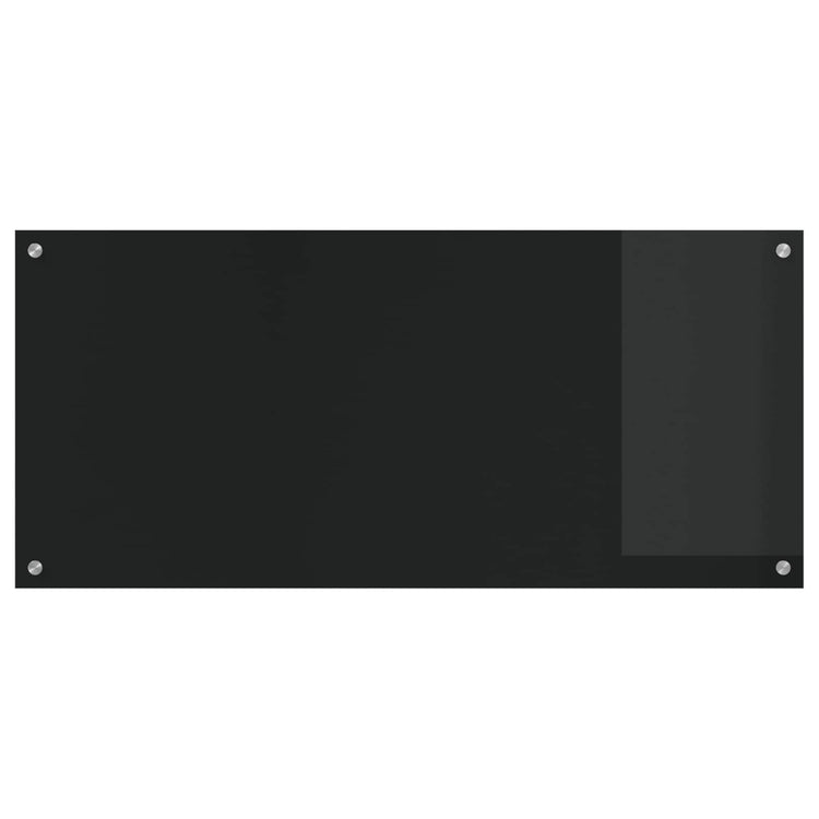 VidaXL Küchenrückwand Schwarz 110 x 50 cm Hartglas