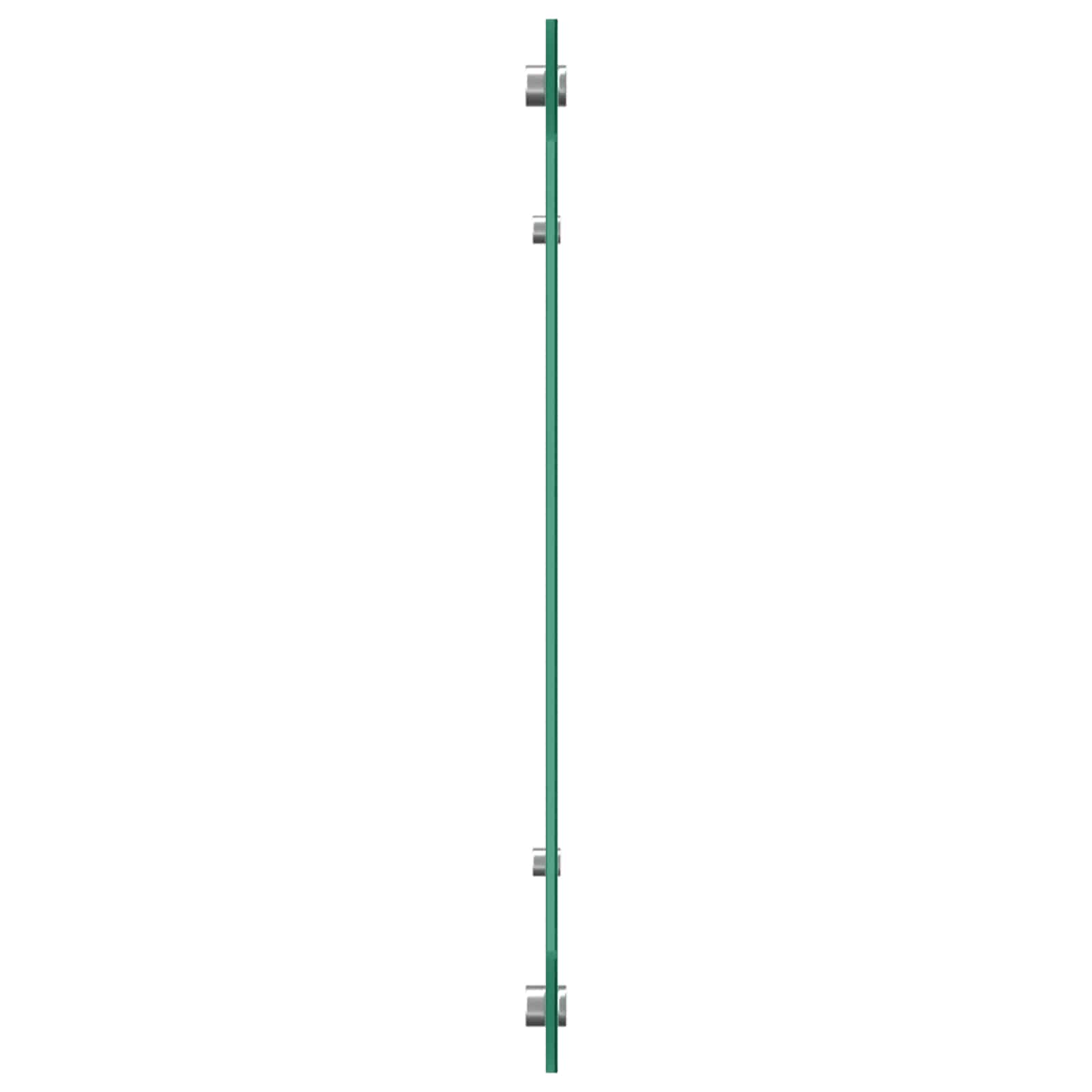 VidaXL Küchenrückwand Schwarz 110 x 50 cm Hartglas