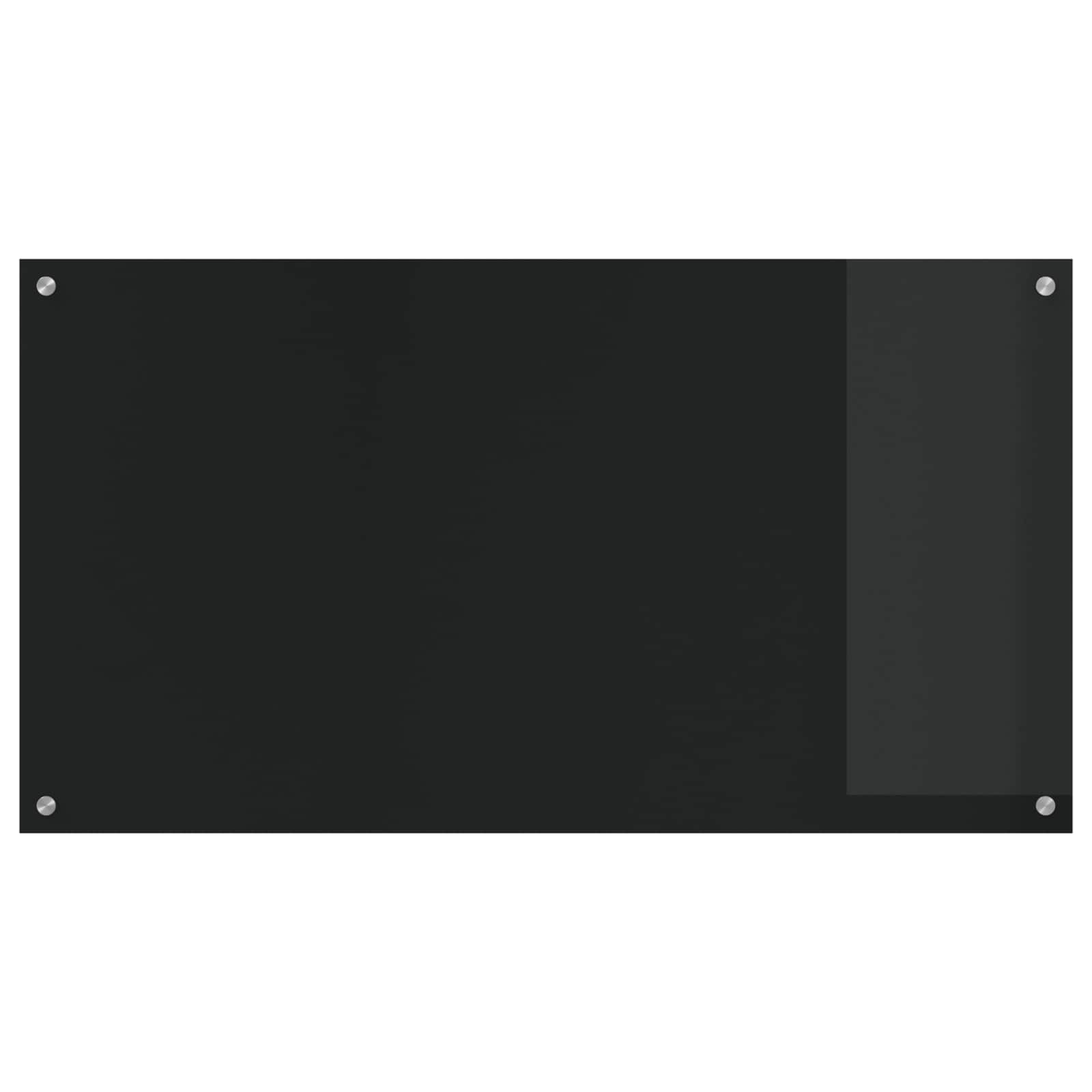 VidaXL Küchenrückwand Schwarz 110 x 60 cm Hartglas