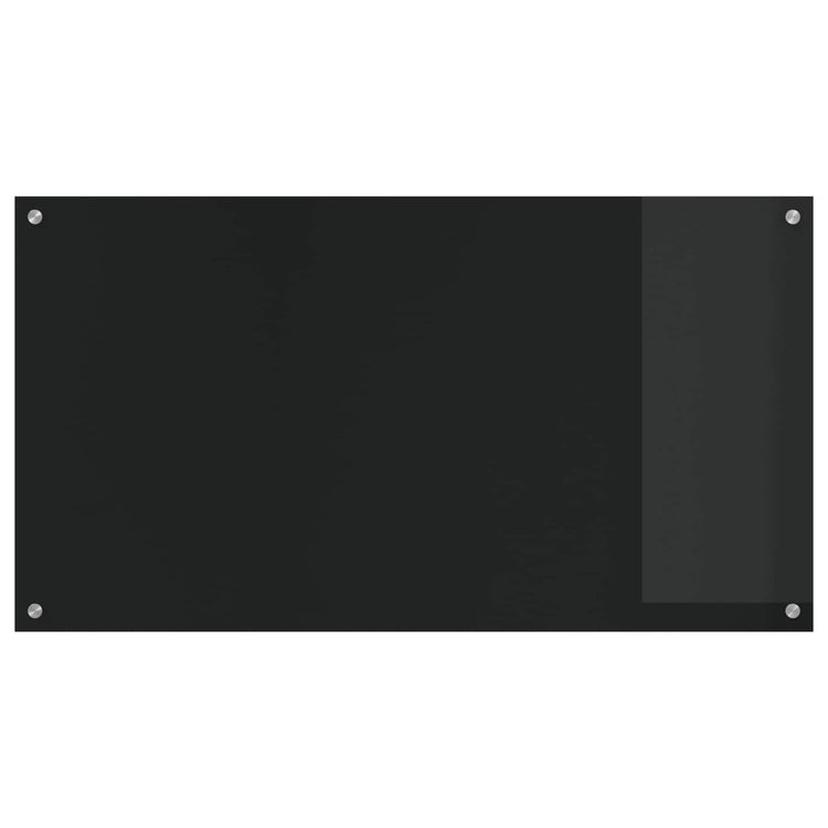 VidaXL Küchenrückwand Schwarz 110 x 60 cm Hartglas