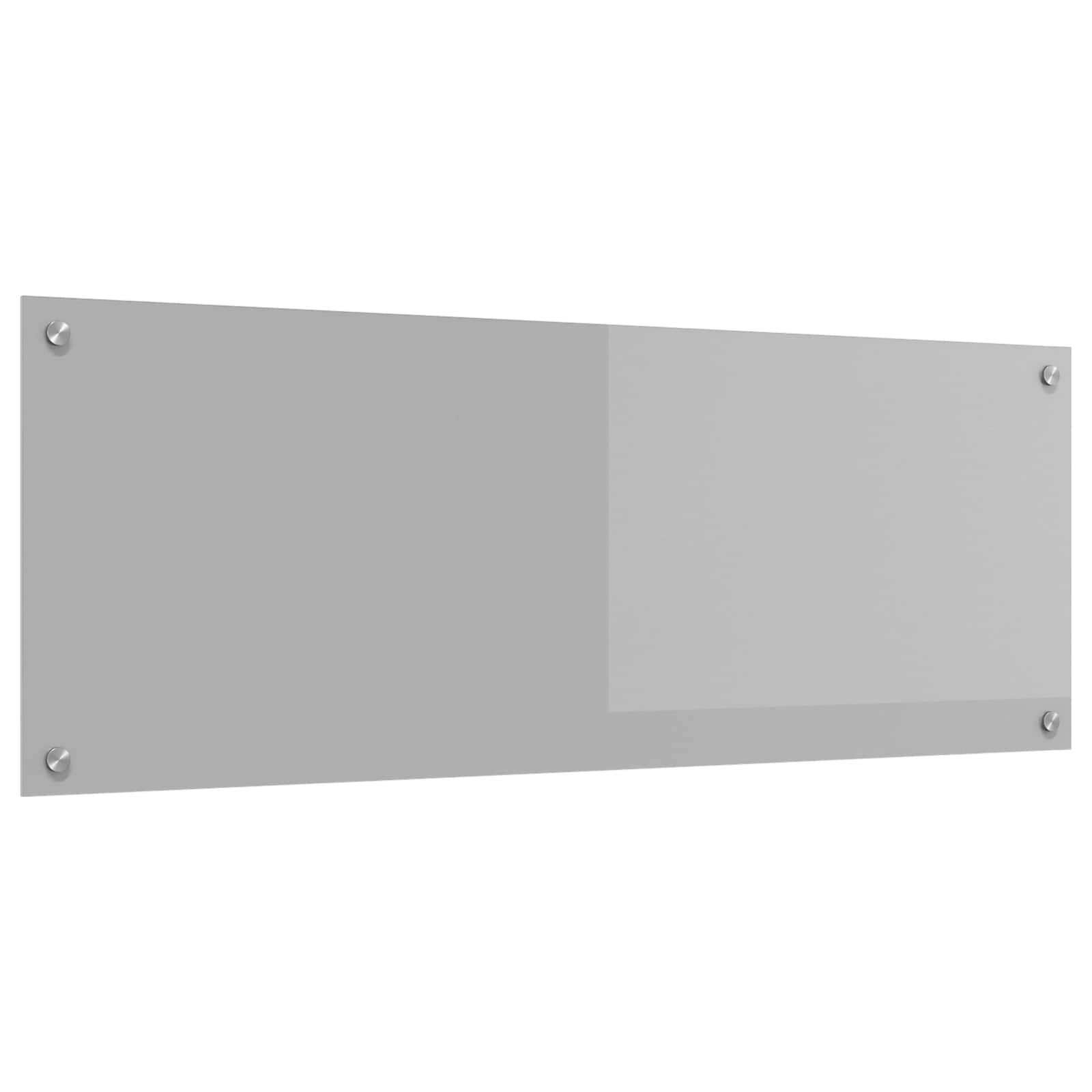 Vidaxxl Küchenrückwand hellgrau 110 x 40 cm gehärtetes Glas