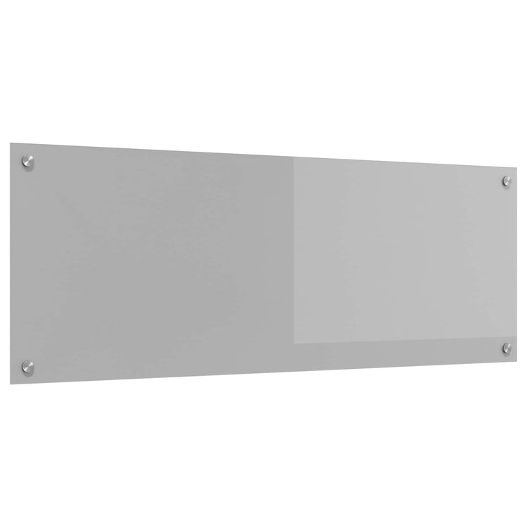 Vidaxxl Küchenrückwand hellgrau 110 x 40 cm gehärtetes Glas