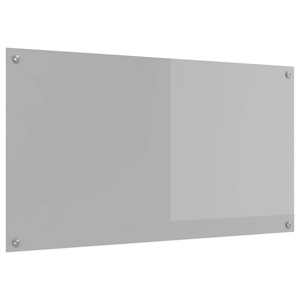 Vidaxxl Küchenrückwand hellgrau 110 x 60 cm Hartglas