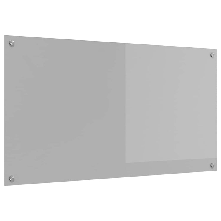 Vidaxxl Küchenrückwand hellgrau 110 x 60 cm Hartglas