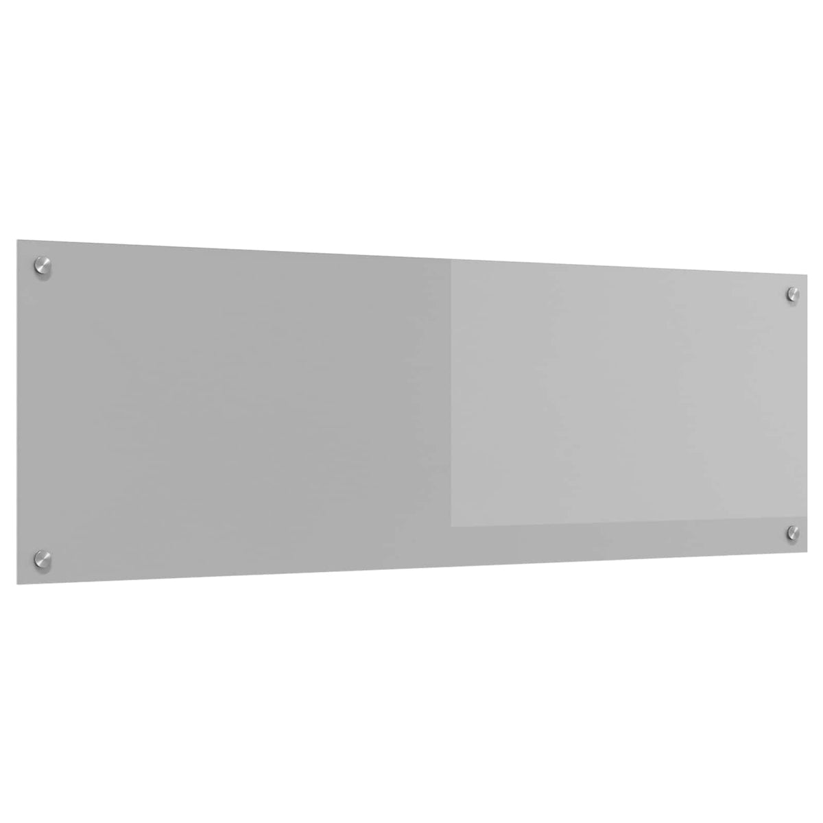 Vidaxxl Küchenrückwand hellgrau 120 x 40 cm Hartglas