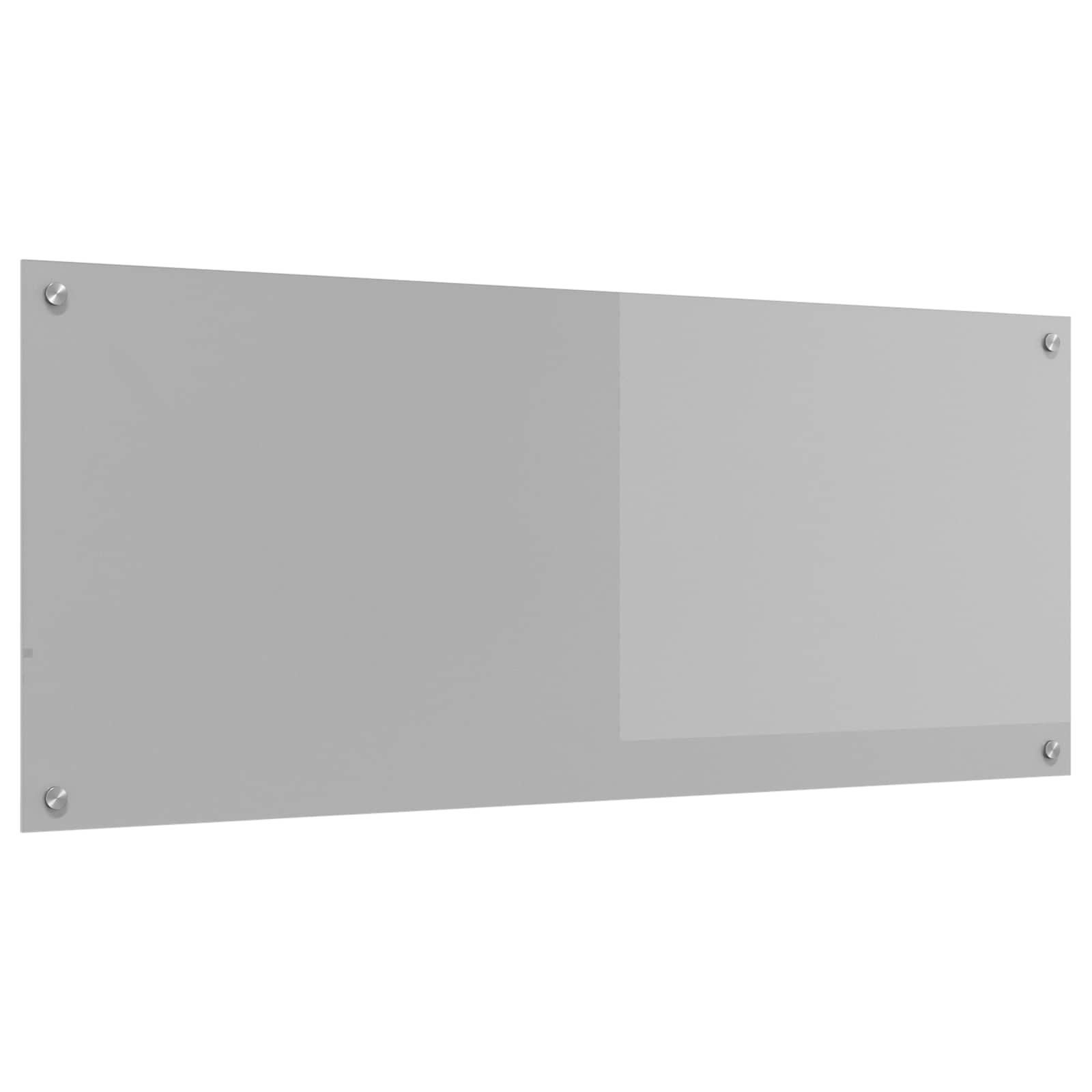 Vidaxxl Küchenrückwand hellgrau 120 x 50 cm gehärtetes Glas