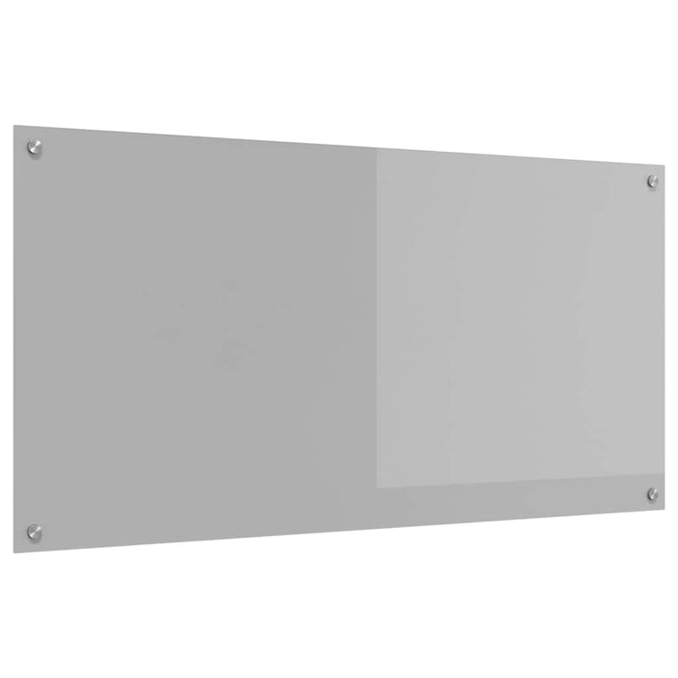 Vidaxxl Küchenrückwand hellgrau 120 x 60 cm gehärtetes Glas