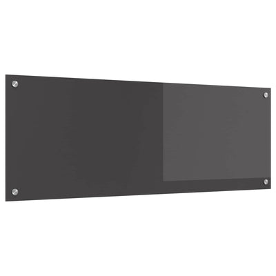 Vidaxxl Küchenrückwand dunkelgrau 110 x 40 cm gehärtetes Glas