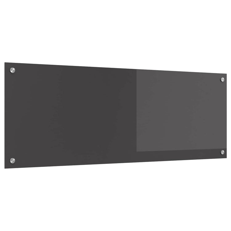 Vidaxxl Küchenrückwand dunkelgrau 110 x 40 cm gehärtetes Glas