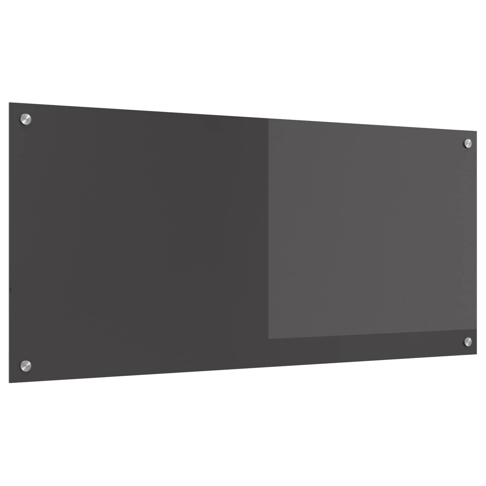 Vidaxxl Küchenrückwand dunkelgrau 110 x 50 cm gehärtetes Glas
