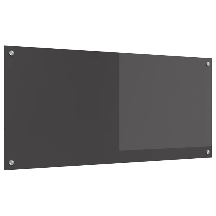 Vidaxxl Küchenrückwand dunkelgrau 110 x 50 cm gehärtetes Glas