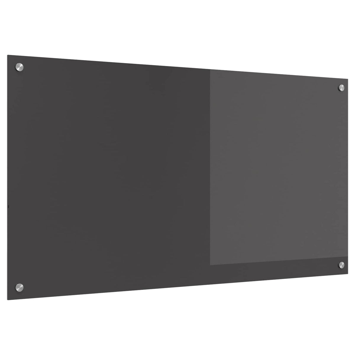 Vidaxxl Küchenrückwand dunkelgrau 110 x 60 cm gehärtetes Glas