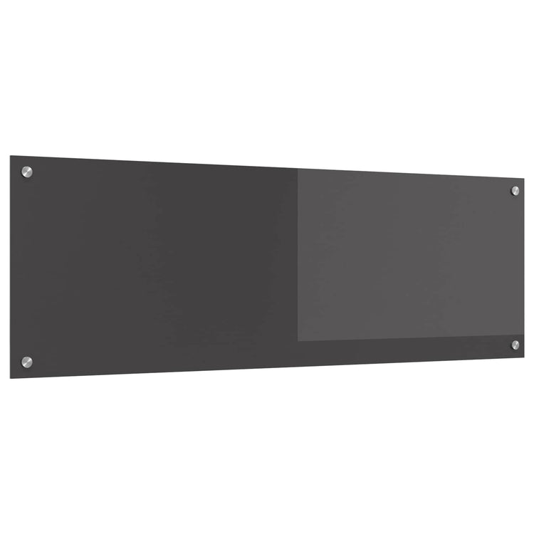 Vidaxxl Küchenrückwand dunkelgrau 120 x 40 cm gehärtetes Glas