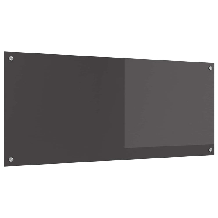 Vidaxxl Küchenrückwand dunkelgrau 120 x 50 cm gehärtetes Glas