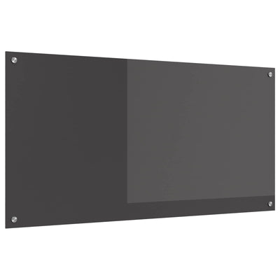 Vidaxxl Küchenrückwand dunkelgrau 120 x 60 cm gehärtetes Glas