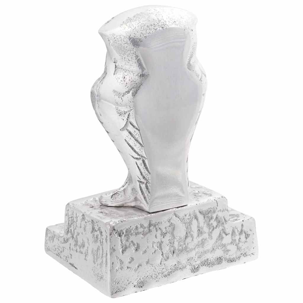Vidaxxl bookends 2 pcs silver 12 x 9 x 19 cm aluminum