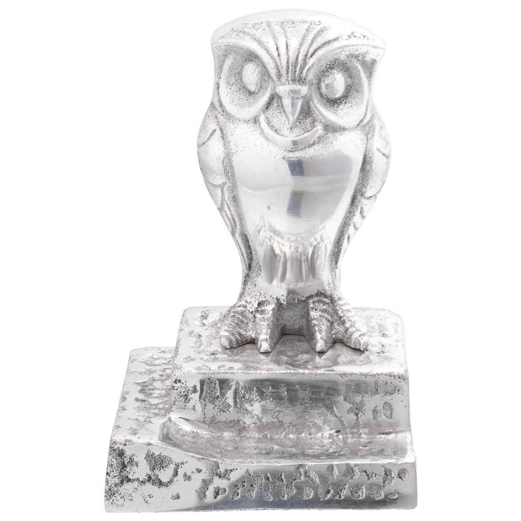 Vidaxxl bookends 2 pcs silver 12 x 9 x 19 cm aluminum