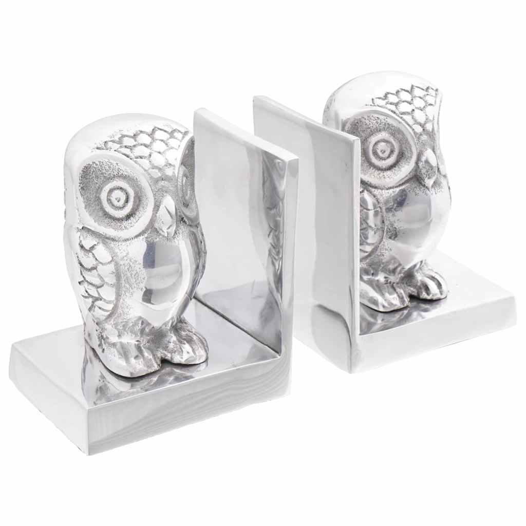 Vidaxxl Buchstützen 2 Stück Silber 7 x 9 x 11 cm Aluminium