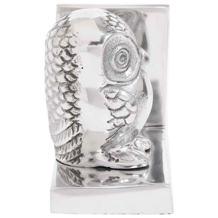 Vidaxxl Buchstützen 2 Stück Silber 7 x 9 x 11 cm Aluminium