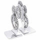 Vidaxxl Buchstützen 2 Stück Silber 10 x 10 x 22 cm Aluminium