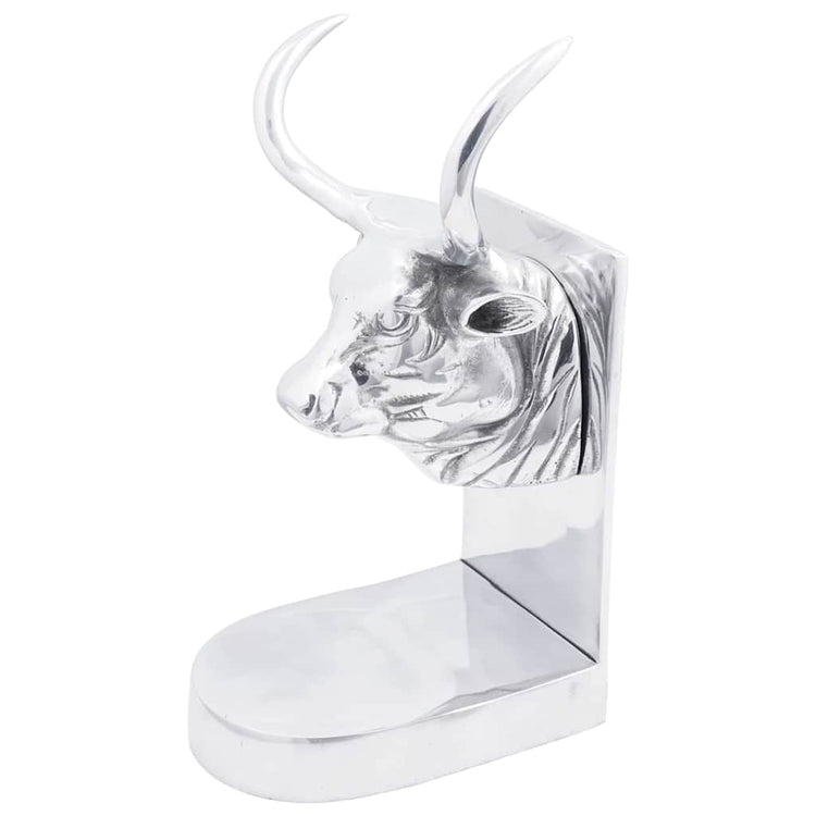 Vidaxxl Buchstützen 2 Stück Silber 17 x 15 x 27 cm Aluminium