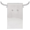Vidaxxl Buchstützen 2 Stück Silber 21,5 x 15,5 x 20 cm Aluminium