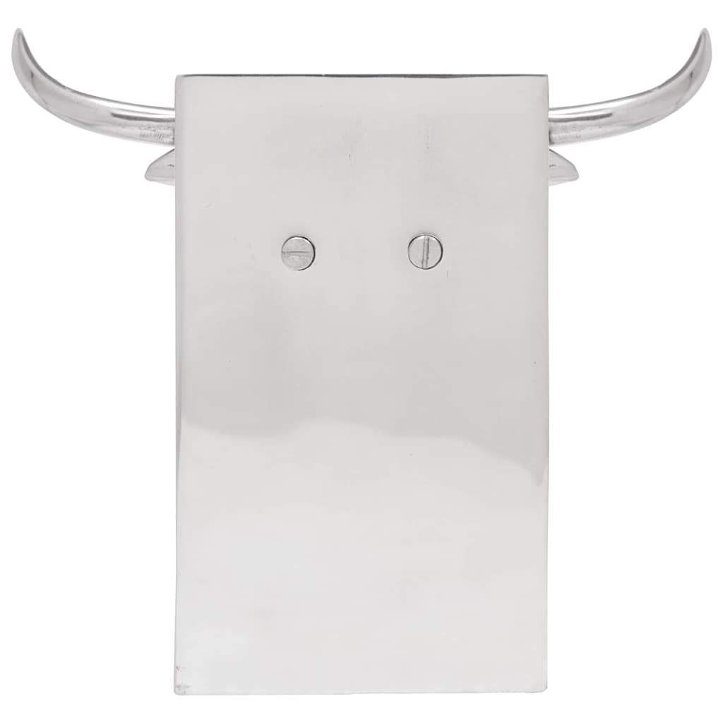 Vidaxxl Buchstützen 2 Stück Silber 21,5 x 15,5 x 20 cm Aluminium