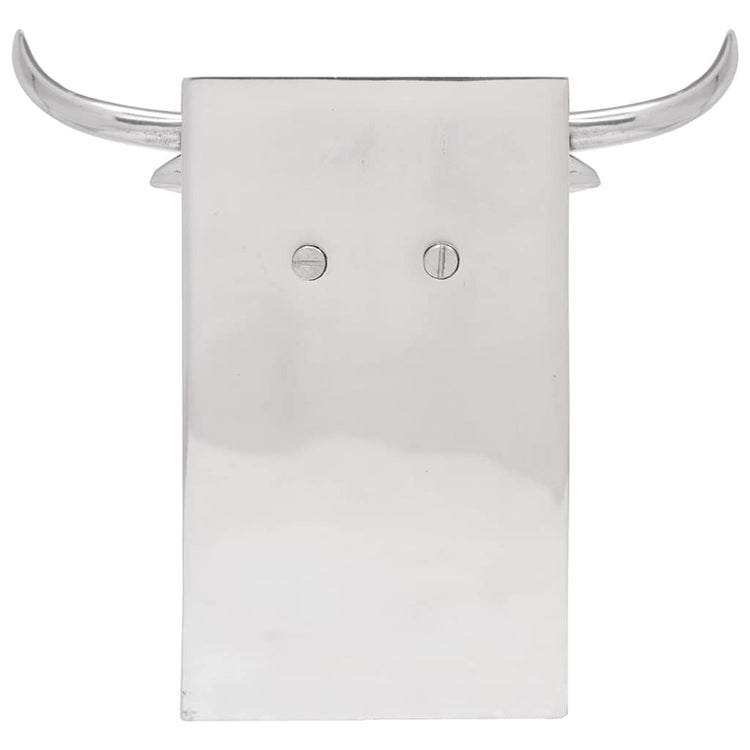 Vidaxxl Buchstützen 2 Stück Silber 21,5 x 15,5 x 20 cm Aluminium