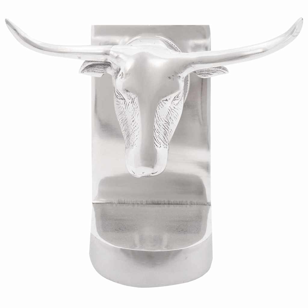 Vidaxxl Buchstützen 2 Stück Silber 21,5 x 15,5 x 20 cm Aluminium