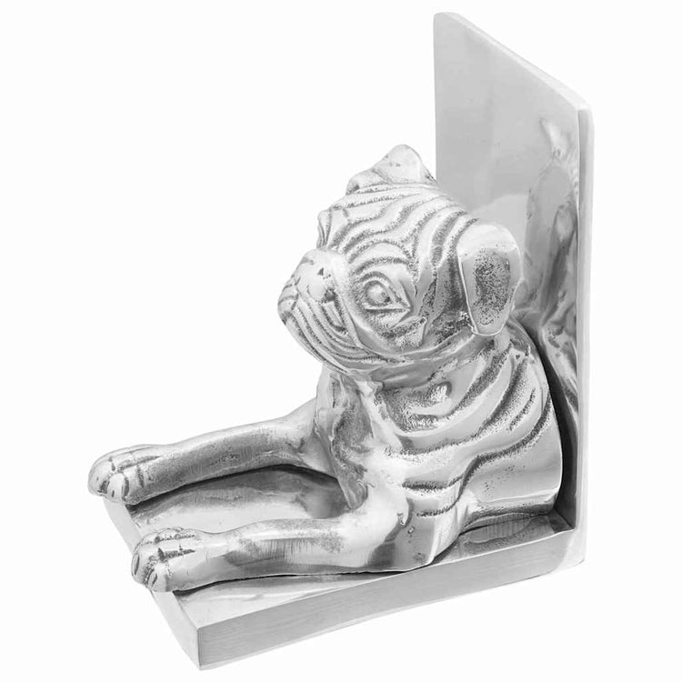 Vidaxxl Buchstützen 2 Stück Silber 12 x 15 x 18 cm Aluminium