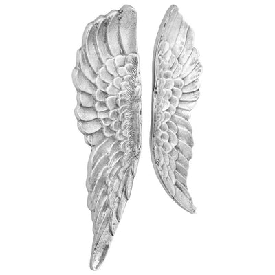 Vidaxl wings sculpture silver 31 x 5 x 91 cm aluminum