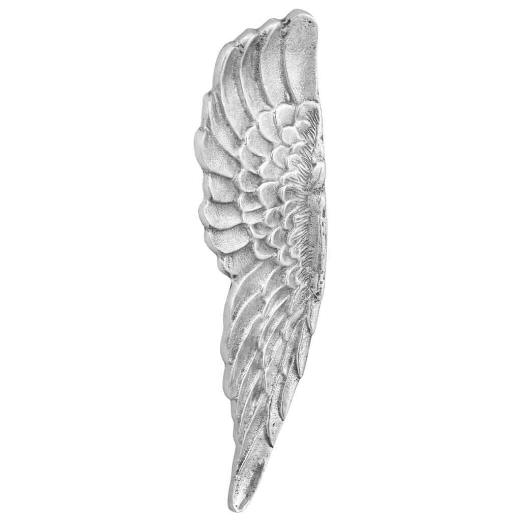 Vidaxl wings sculpture silver 31 x 5 x 91 cm aluminum