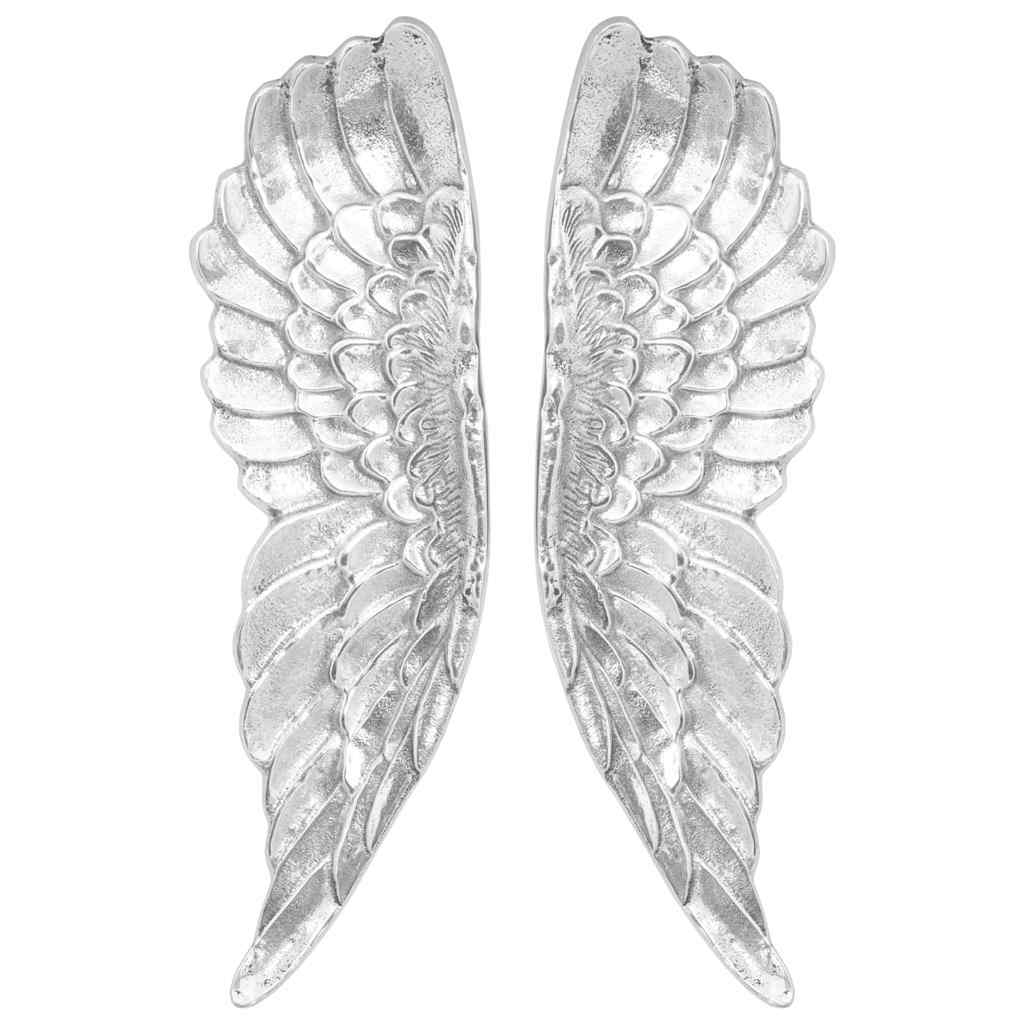 Vidaxl wings sculpture silver 31 x 5 x 91 cm aluminum