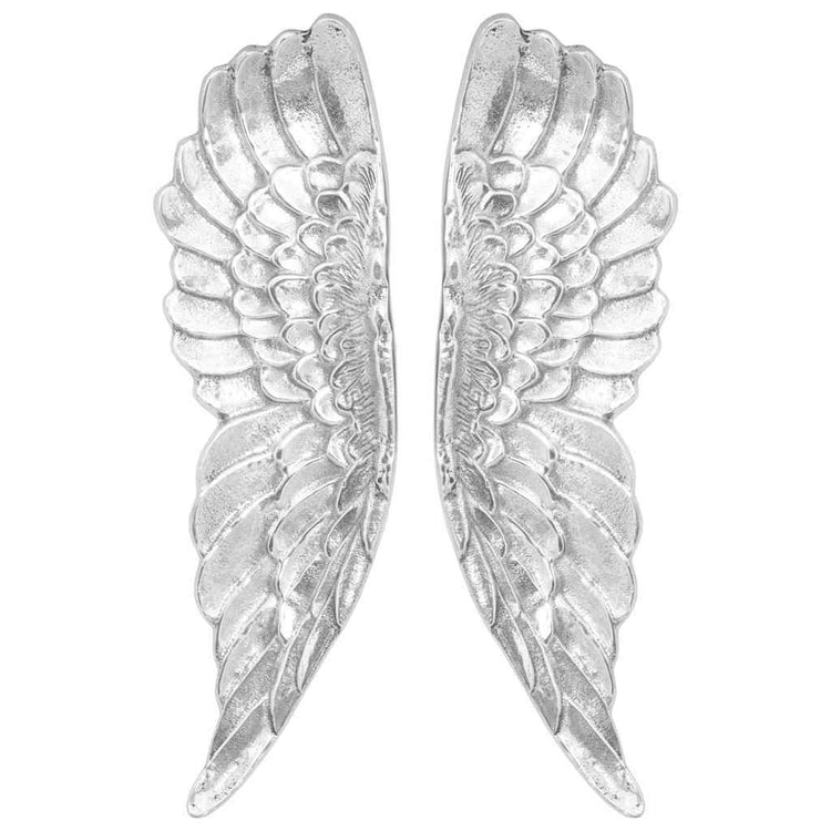 Vidaxl wings sculpture silver 31 x 5 x 91 cm aluminum