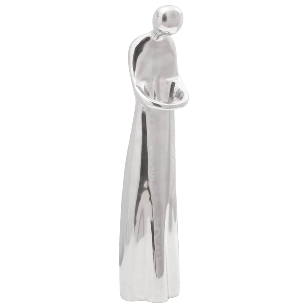 Vidaxl Skulptur Silber 10 x 16 x 49 cm Aluminium