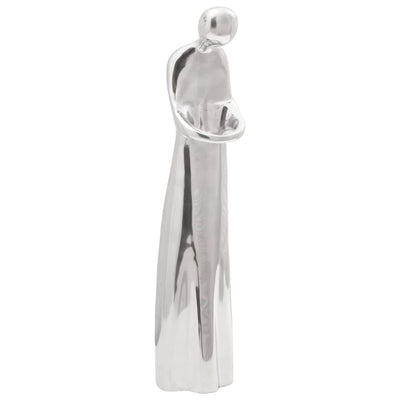 Vidaxl Skulptur Silber 10 x 16 x 49 cm Aluminium