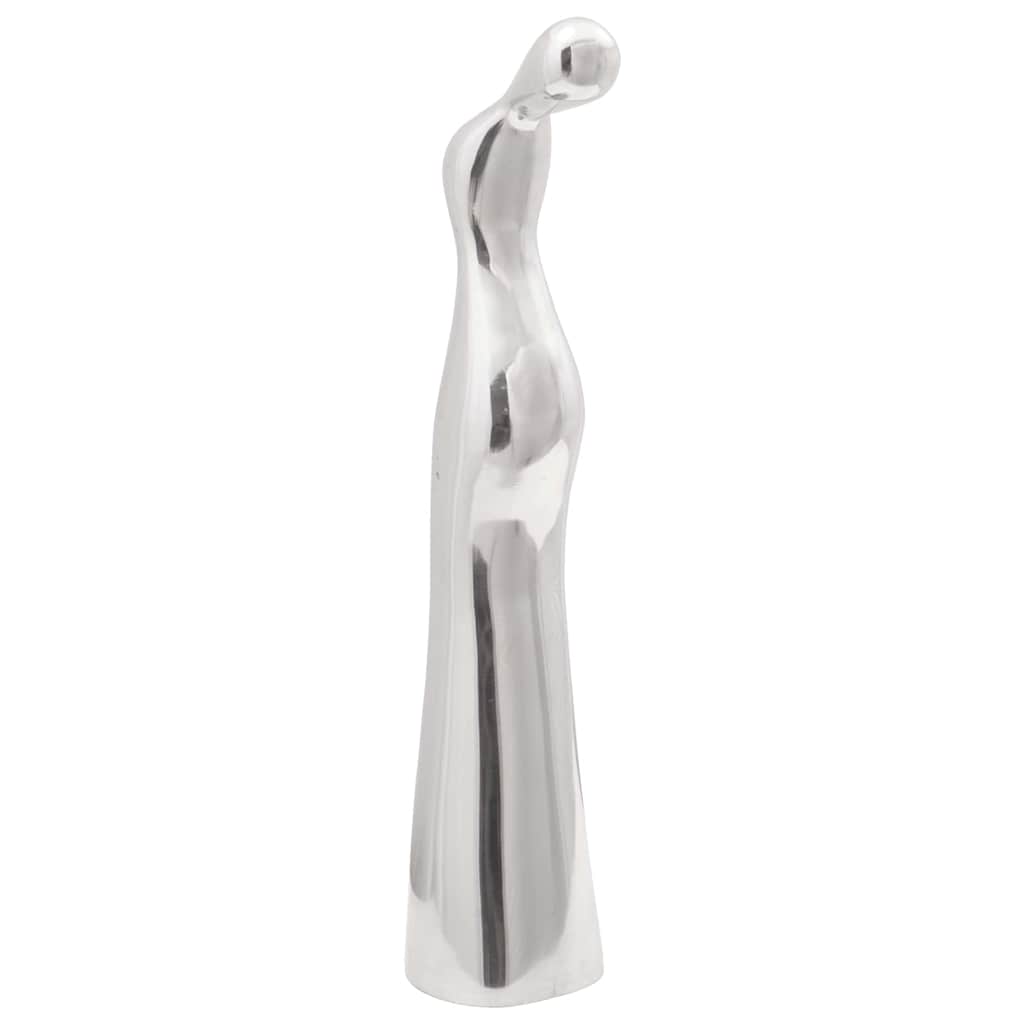 Vidaxl Skulptur Silber 10 x 16 x 49 cm Aluminium