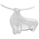 Vidaxx Stierskulptur Silber 37 x 44 x 17 cm Aluminium