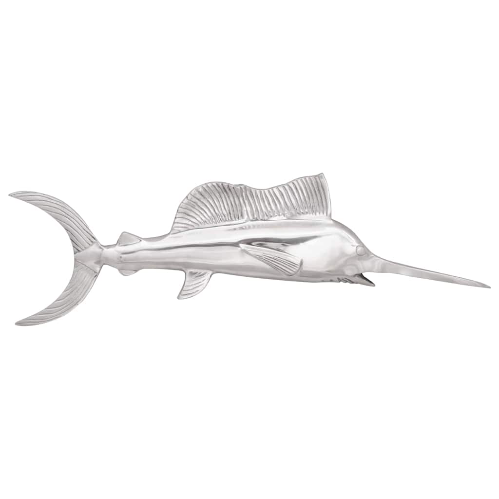 Vidaxl Skulptur Silber 91 x 8 x 26 cm Aluminium