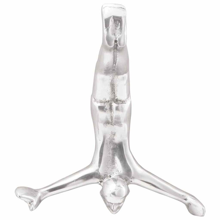 Vidaxl Skulptur Silber 22 x 8 x 25 cm Aluminium
