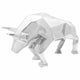 Vidaxx Stierskulptur Silber 74 x 23 x 39 cm Aluminium