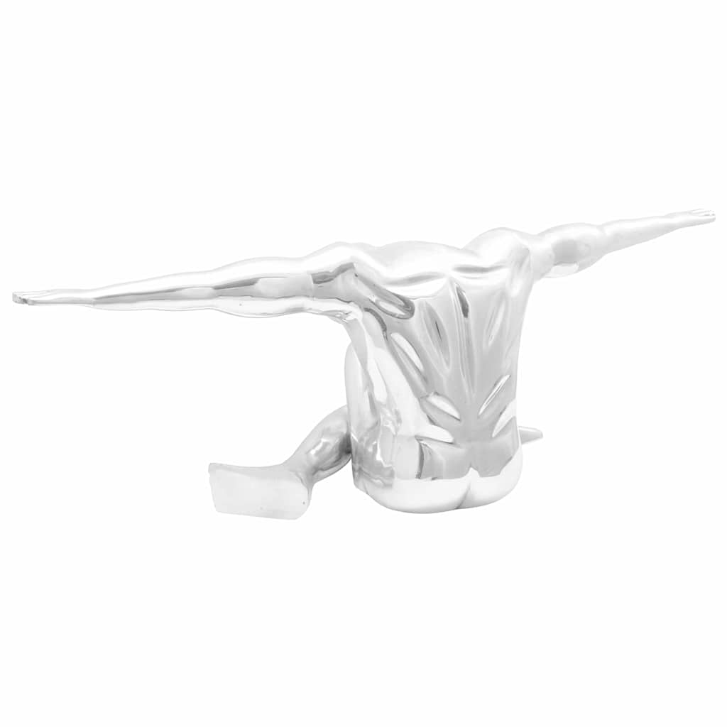 Vidaxl Skulptur Silber 91,5 x 32 x 33 cm Aluminium