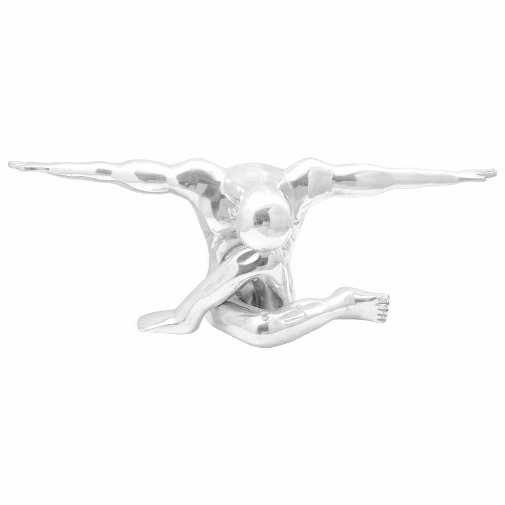 Vidaxl Skulptur Silber 91,5 x 32 x 33 cm Aluminium