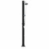 Vidaxx Outdoor-Solardusche schwarz 217 cm PVC und Aluminium