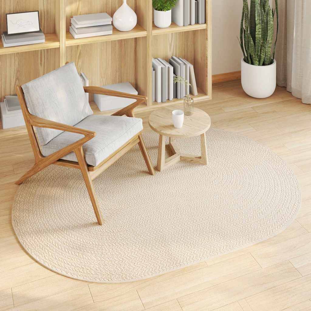 Vidaxxl Teppich Zizur Creme 170 x 120 cm Polypropylen